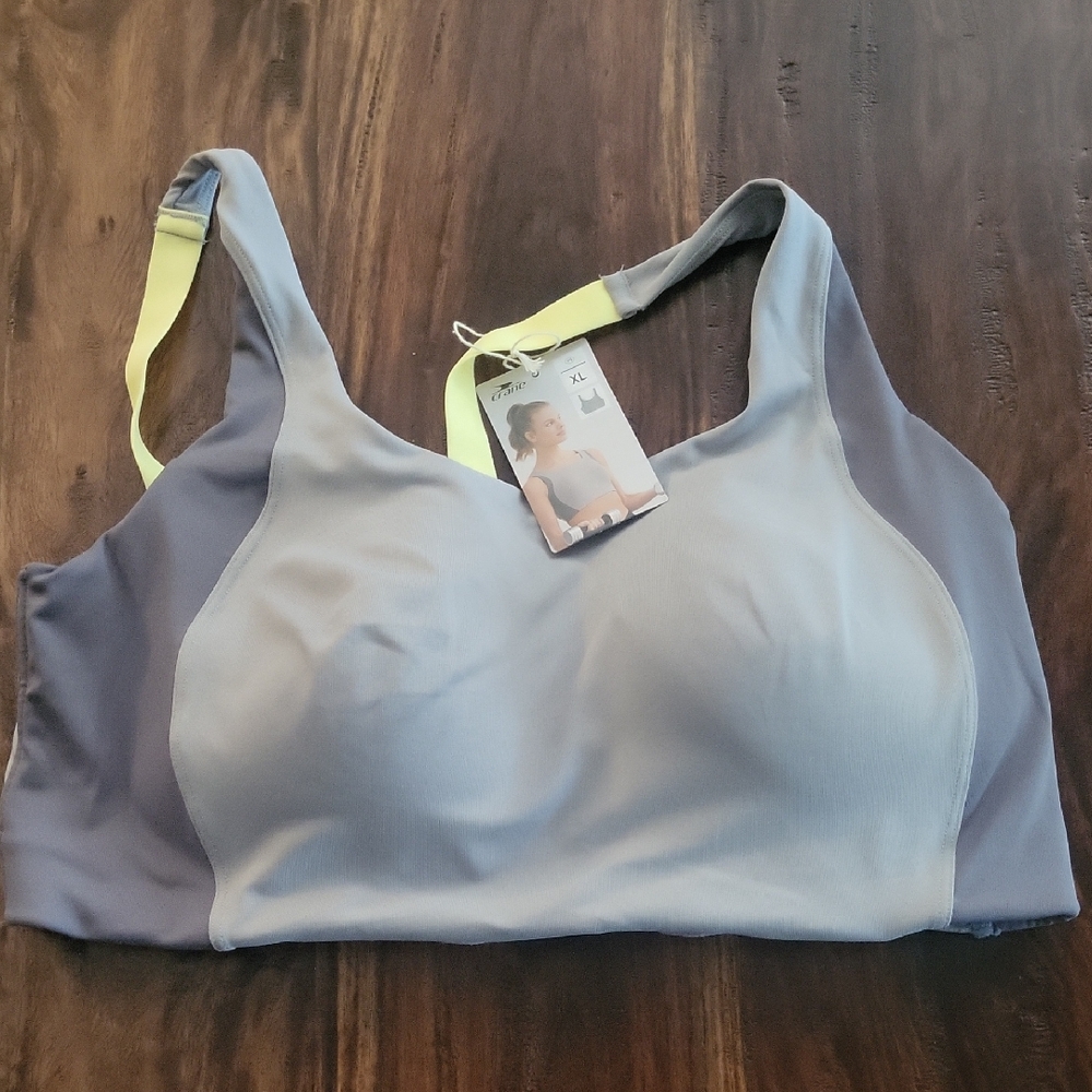 CRANE Women's Gray Sports Bra NWT SZ XL